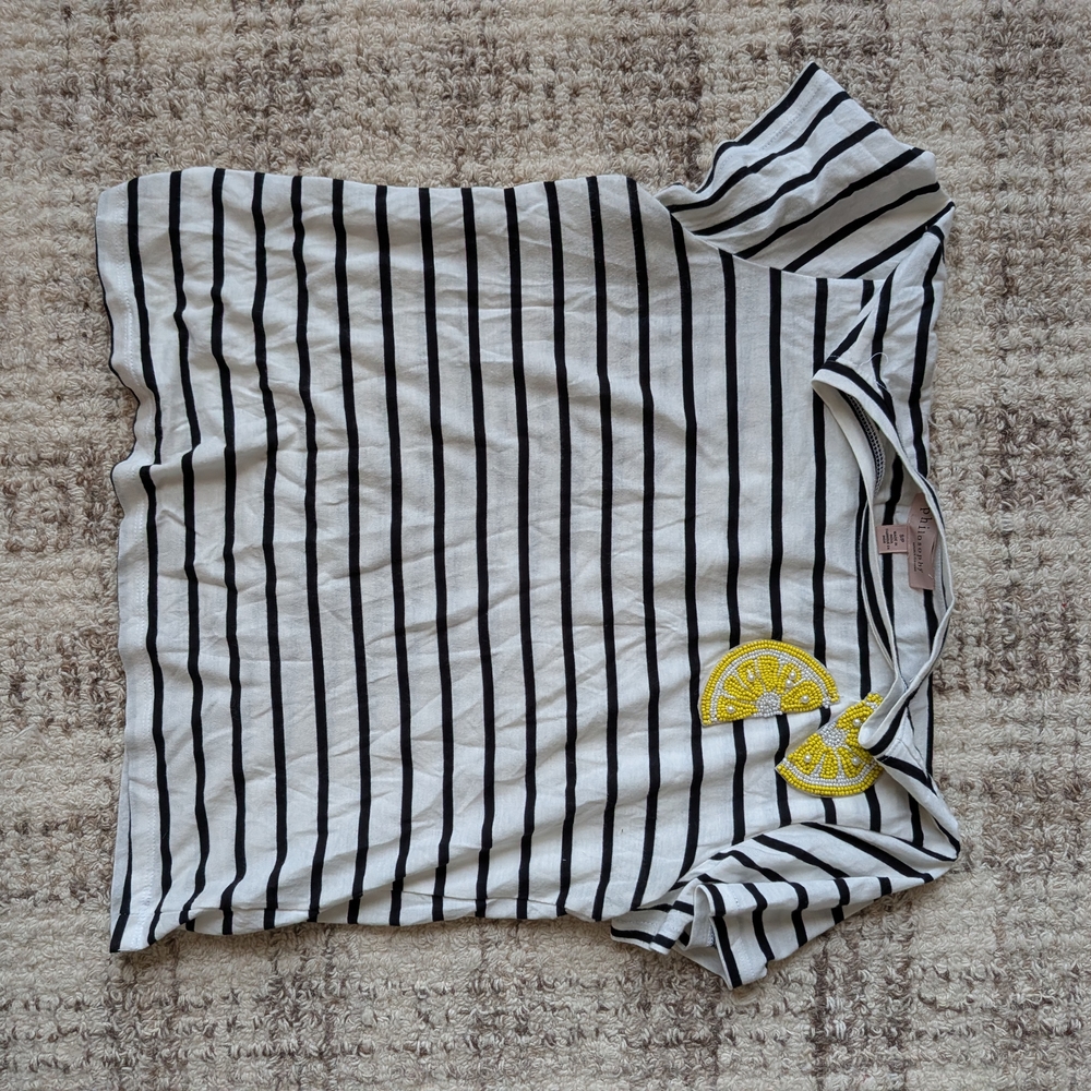Philosophy Striped Lemon T-Shirt